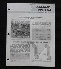 1964 CATERPILLAR D9G CRAWLER LOADER TRACTEUR "BROCHURE DE VENTE" NM