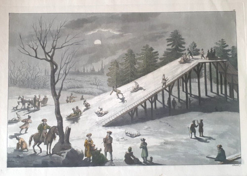 Rare grande gravure début