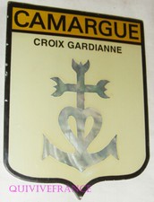 TB844 - PLAQUE ECU CAMARGUE CROIX GARDIANNE