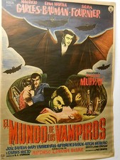 Poster Horror Movie World Of Vampires Mexico Full Sheet Vintage 1961 COA 