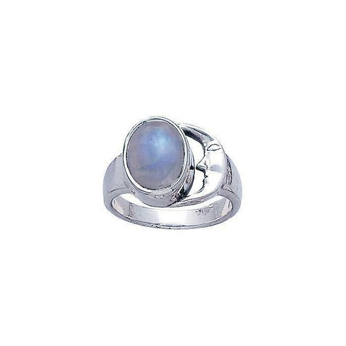Crescent lune visage 925 - lune, bague