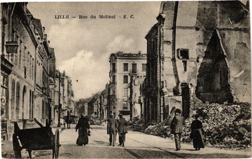 Cpa lille rue du molinel - cpa,