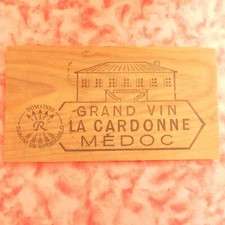 Plaque bois caisse vin la - a,