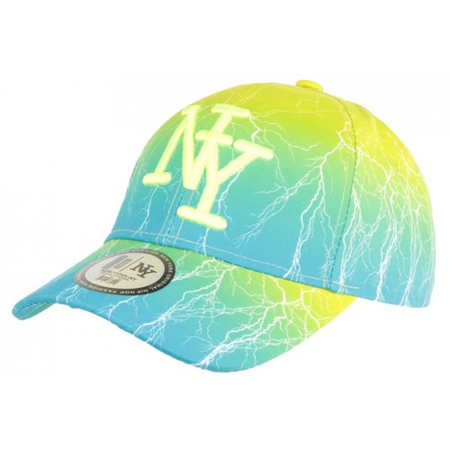Casquette bleue jaune - ny,