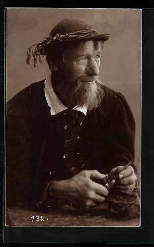 Carte postale homme - en, costume