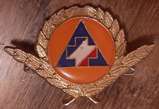 Insigne Badge Ancien Sécurité Civile Secouriste Protection ORIGINAL métal