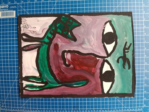 Peinture jaber signée - de,