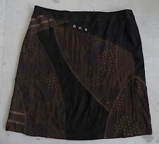 France Rivoire superbe jupe fantaisie grande taille laine soie 56 8XL