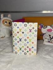 Louis Vuitton x Takashi Murakami 2025 Monogram Multicolor Passport Cover - White