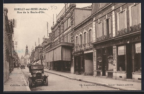 Cpa romilly sur seine rue - cpa,