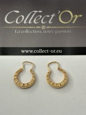 Boucles d’oreilles créoles - or 18k - 2.01 grammes