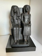 Moulage du Musée du Louvre égyptien Rare Grand couple Youyou et son épouse Tiy