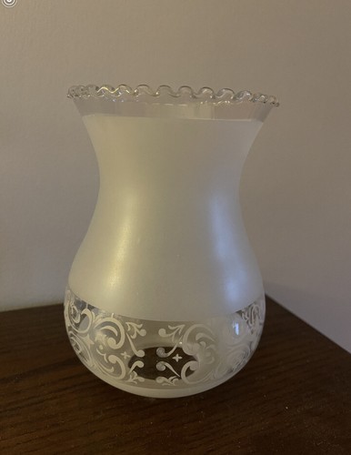 Globe abat jour verre grave - globe, en
