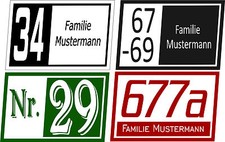 Panneau de Numéro Maison en