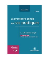 La procédure pénale en cas