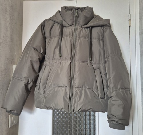 Doudoune courte zara gris - zara,