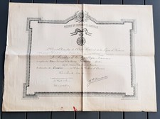 Diplôme Médaille Chevalier