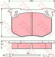 JEU DE 4 PLAQUETTES DE FREIN