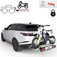 Porte-motos Towcar Racing de Aragon sur attelage pour moto de 75 kg