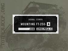 plate plaque plaquette FT250 A