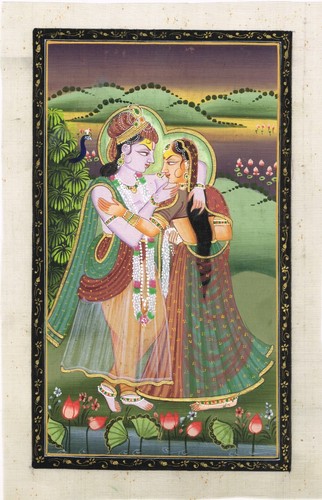Religieux peinture radha - peinture, de