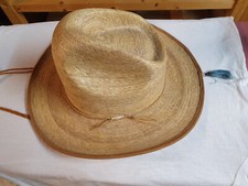 *** MEXICO CHAPEAU FIDEPAL ORIGINAL PAILLE * TAILLE 59 ou 7 3/8 * VINTAGE  ***