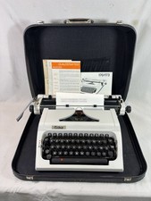 Machine à écrire Erika 170/173 Nettoyée Révisée + Ruban Neuf Vintage