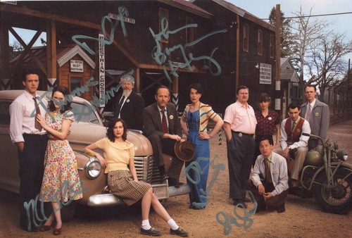 Manhattan cast signed photo - 6x,