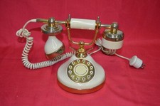 Telcer telephone gold - gold, plated