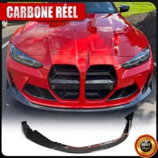 Pour BMW G80 M3 G82 G83 M4 2021+ CARBONE Spoiler Lèvre Lame Jupe Pare-Choc Avant