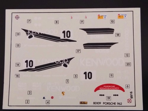 Decal porsche 962c - -,