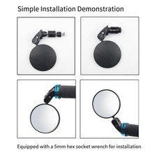 Rétroviseur de vélo concave