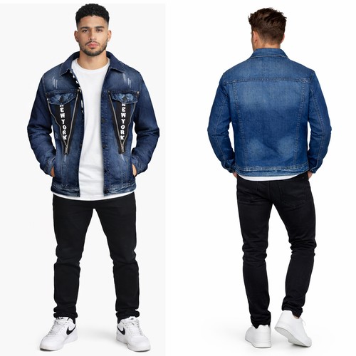 Veste homme jeans coton denim - jeans,
