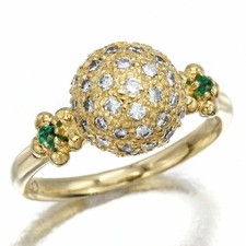 Bague émeraude diamant 18