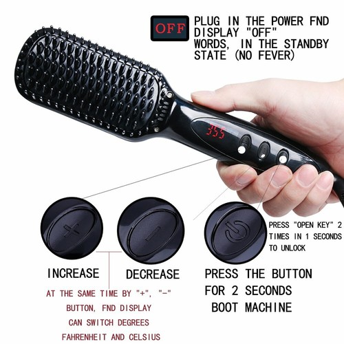 Brosse lissante chauffante - brosse,