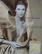 PUBLICITE BALENCIAGA PARFUM CRISTOBAL DE 2001 FRENCH AD PUB ADVERTISING