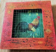 * PETIT CADRE 3D * COQ SOUS