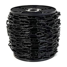 40 Mètres Chaîne En Fer Galvanisé Couleur NOIR DIN 5685/1 Maillons Ø3x26x6 Mm