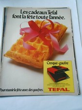 Publicité Advert 1979  Tefal Croque Gaufre les cadeaux font  fête toute l'année