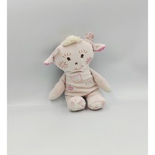 Doudou girafe vache rose