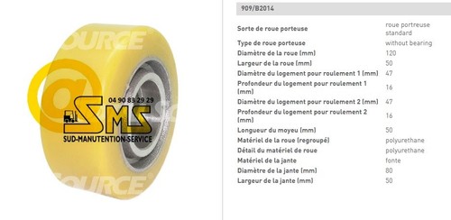 Roue stabilisatrice 120 - roue, nu