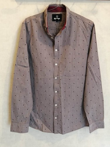 Chemise bordeaux pois - chemise,