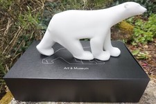 POMA04  OURS BLANC  FIGURINE FRANCOIS POMPON  LE MANIFESTE REPRO ORIGINALE 31 CM