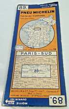 Carte MICHELIN - Carte N° 89 - Paris Sud   - 1935 - Bel Etat