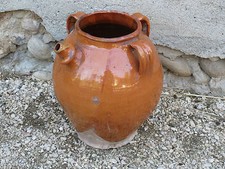 Ancien grand pot en terre