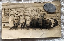 tankiste panzer ww2 France Militaire Armée Photos Identité Tank casque  ww1