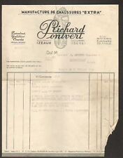 IZEAUX (38) CHAUSSURE "R. PONTVERT" en 1946