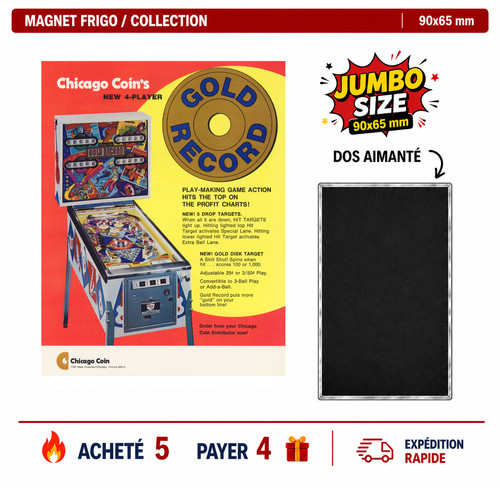 Magnet frigo gold record - frigo,