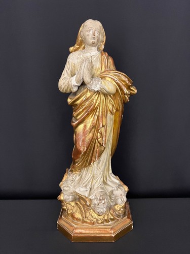 Vierge prière bois - vierge,