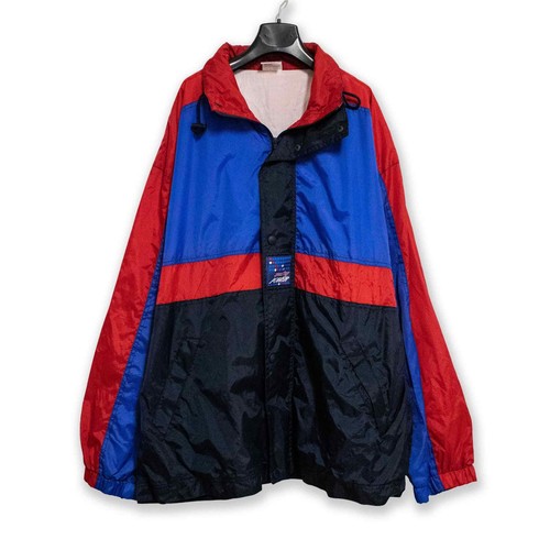 Anorak vintage colorblock noir - anorak,